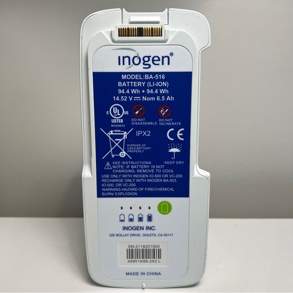 Inogen One G5 Portable Oxygen Concentrator with Carrying Case and BA-516 Battery - Picture 12 of 13